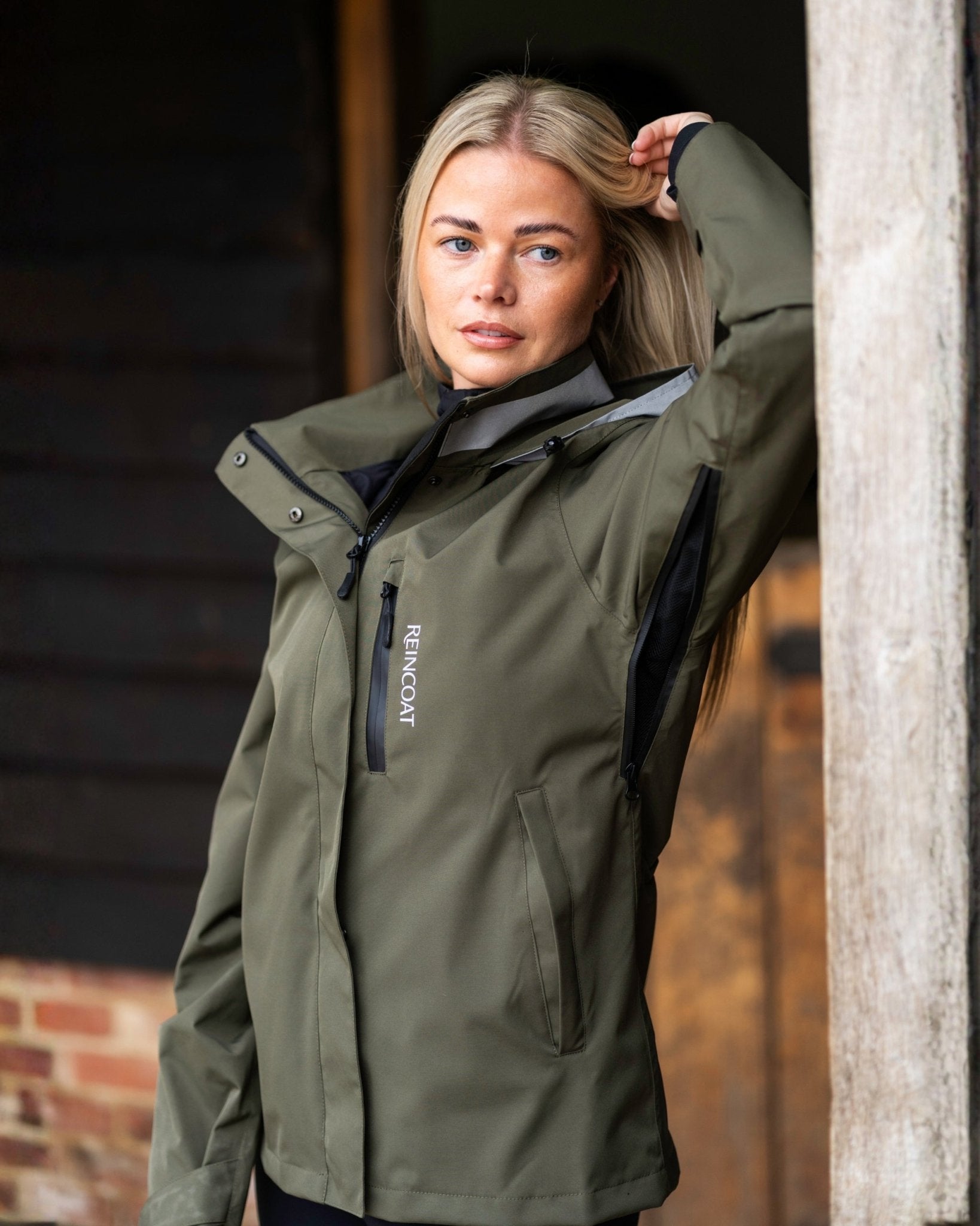 Reincoat Air Women's - Olive - Reinwear